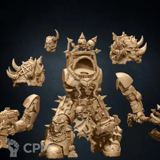 Описание картинки Chaos Terminator Squad - альт (отряд 5 моделей) от Магазин Альфария по цене 950руб | Свободный Рынок Миниатюр - СРМ