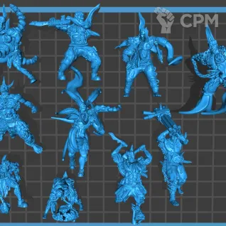Описание картинки Poxwalkers 1 (отряд 10 моделей) от Магазин Альфария по цене 900руб | Свободный Рынок Миниатюр - СРМ