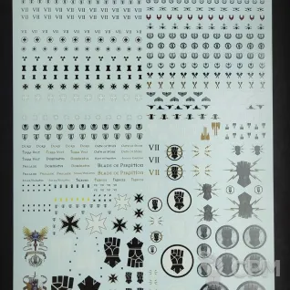 Описание картинки Transfer Sheet Imperial Fists от ССП по цене 1 800руб | Свободный Рынок Миниатюр - СРМ