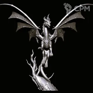 Описание картинки Dreadlord/Sorceress on Black Dragon от Магазин Альфария по цене 1 650руб | Свободный Рынок Миниатюр - СРМ