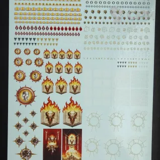 Описание картинки Transfer Sheet Word Bearers от ССП по цене 1 800руб | Свободный Рынок Миниатюр - СРМ