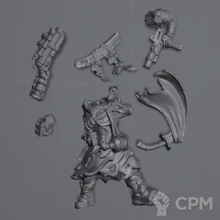 Описание картинки Necromunda Ashwood Stranger Outcasts Leader от Silver Pendulum по цене 280руб | Свободный Рынок Миниатюр - СРМ