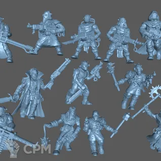 Описание картинки Dark Vengeance Chaos Cultists от Formosa Printing по цене 750руб | Свободный Рынок Миниатюр - СРМ