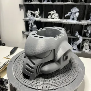 Описание картинки Warhammer 40000.  Space Marines Ultramarines. Стакан под кисточки. от HoustonSpace  по цене 760руб | Свободный Рынок Миниатюр - СРМ