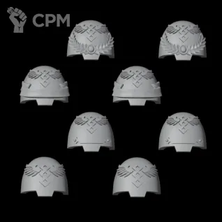 Описание картинки Apothecary's ShoulderPads v4 (Terminators 40k) от Стальные Небеса по цене 160руб | Свободный Рынок Миниатюр - СРМ