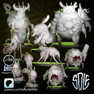Описание картинки Plague Bugs Hollow Knight - альтернативные модели Black Grail от Мастерская Крипов по цене 2 475руб | Свободный Рынок Миниатюр - СРМ