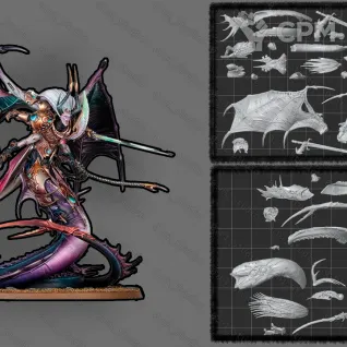 Описание картинки Fulgrim – Daemon Primarch of Slaanesh (Скан с оригинала) от 0.n1 Studio по цене 2 000руб | Свободный Рынок Миниатюр - СРМ