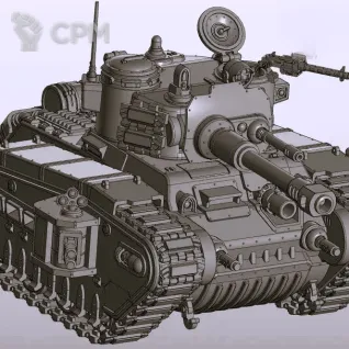 Описание картинки Rogal Dorn Battle Tank от Магазин Альфария по цене 2 100руб | Свободный Рынок Миниатюр - СРМ