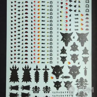 Описание картинки Transfer Sheet Space Wolves от ССП по цене 1 800руб | Свободный Рынок Миниатюр - СРМ