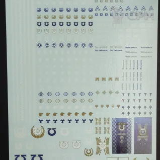 Описание картинки Transfer Sheet Ultramarines от ССП по цене 1 800руб | Свободный Рынок Миниатюр - СРМ