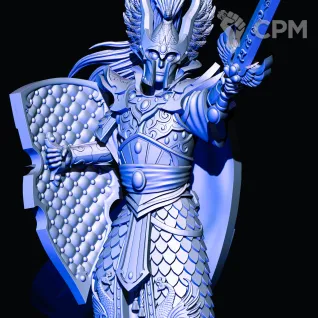 Описание картинки High Elves Lord with hand weapon and shield от Магазин Альфария по цене 150руб | Свободный Рынок Миниатюр - СРМ