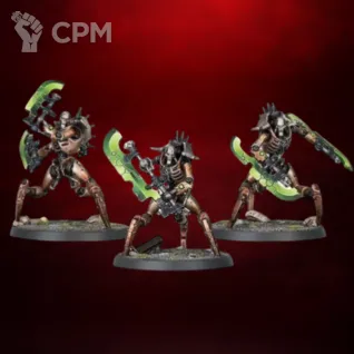 Описание картинки Skorpekh Destroyers (3 модели) + базы элитный отряд Necrons для Warhammer 40k от 3DSprint по цене 600руб | Свободный Рынок Миниатюр - СРМ