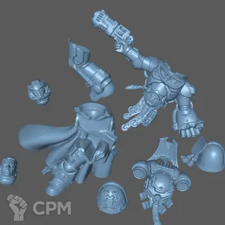 Описание картинки Primaris Captain with Power Fist от Formosa Printing по цене 300руб | Свободный Рынок Миниатюр - СРМ