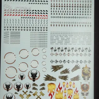 Описание картинки Transfer Sheet Salamanders от ССП по цене 1 800руб | Свободный Рынок Миниатюр - СРМ