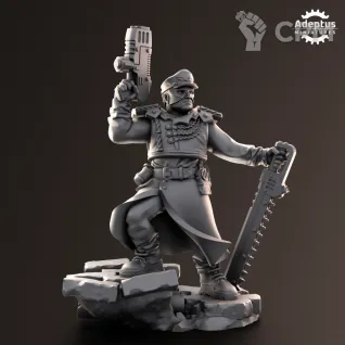 Описание картинки Commander. Nightcloak Regiment. Imperial Guard от Manufactorum76 по цене 300руб | Свободный Рынок Миниатюр - СРМ