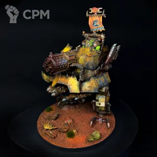 Описание картинки Big Mek Dakkarig от Chain Brush по цене 7 000руб | Свободный Рынок Миниатюр - СРМ