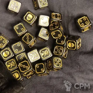 Описание картинки Adeptus Custodes Dice Set от ССП по цене 3 300руб | Свободный Рынок Миниатюр - СРМ