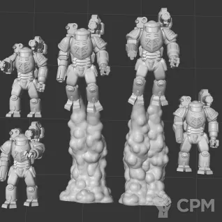 Описание картинки Callisto Battle Armor от White Blackjack по цене 299руб | Свободный Рынок Миниатюр - СРМ