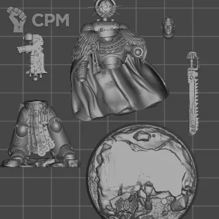 Описание картинки Captain Titus (NEW). The Wardens of Ultramar от 0.n1 Studio по цене 300руб | Свободный Рынок Миниатюр - СРМ