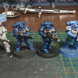 Описание картинки Primaris Intercessors (4 шт. разные) от  по цене 1 200руб | Свободный Рынок Миниатюр - СРМ