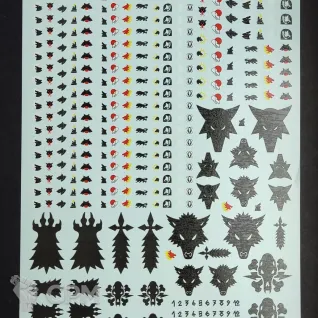 Описание картинки Transfer Sheet Space Wolves от ССП по цене 1 800руб | Свободный Рынок Миниатюр - СРМ