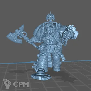 Описание картинки Librarian in Terminator Armour от Formosa Printing по цене 250руб | Свободный Рынок Миниатюр - СРМ
