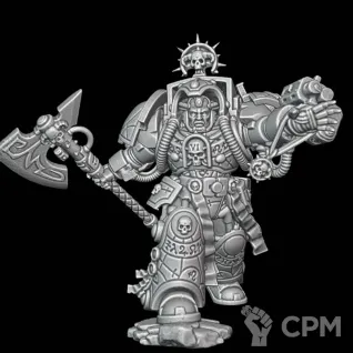 Описание картинки Librarian in Terminator Armour от Surreal Factory по цене 200руб | Свободный Рынок Миниатюр - СРМ
