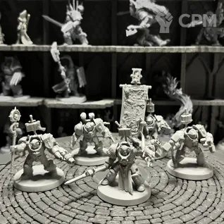 Описание картинки Grey Knights Brotherhood Terminator/Paladins Squad от HoustonSpace  по цене 600руб | Свободный Рынок Миниатюр - СРМ