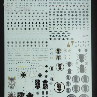 Описание картинки Transfer Sheet Imperial Fists от ССП по цене 1 800руб | Свободный Рынок Миниатюр - СРМ