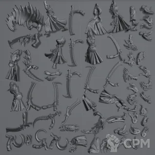 Описание картинки Drukhari Mandrakes (Kill Team) x5 от Silver Pendulum по цене 650руб | Свободный Рынок Миниатюр - СРМ