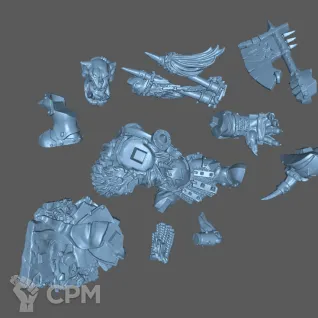 Описание картинки Black Orc Bigboss от Formosa Printing по цене 350руб | Свободный Рынок Миниатюр - СРМ