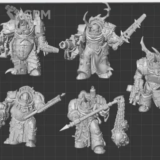 Описание картинки Blightlord Terminators от White Rhino по цене 899руб | Свободный Рынок Миниатюр - СРМ