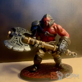 Описание картинки Акс (Axe) Дота 2 от Flameborn_Minis по цене 4 000руб | Свободный Рынок Миниатюр - СРМ