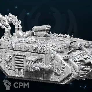 Описание картинки Death Guard Land raider от Destr по цене 3 000руб | Свободный Рынок Миниатюр - СРМ