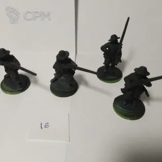 Описание картинки 16. Парни с мушкетами для blood and plunder от Warlord на 17 век 4 шт. от Magnito по цене 500руб | Свободный Рынок Миниатюр - СРМ