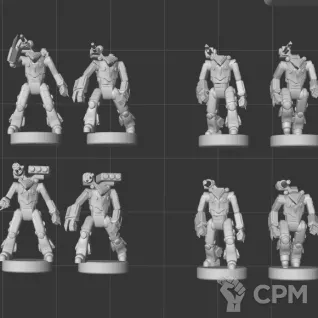 Описание картинки Afreet Battle Armor от White Blackjack по цене 299руб | Свободный Рынок Миниатюр - СРМ