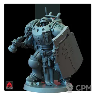 Описание картинки Lieutenant of Heavy Mechanized Infantry от Печатный подвальчик по цене 350руб | Свободный Рынок Миниатюр - СРМ