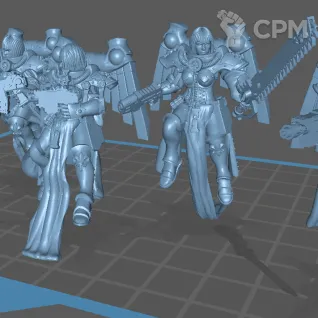 Описание картинки Seraphim Squad от Formosa Printing по цене 1 000руб | Свободный Рынок Миниатюр - СРМ