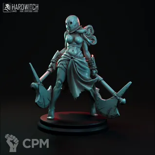 Описание картинки Berserker Nun от Manufactorum76 по цене 160руб | Свободный Рынок Миниатюр - СРМ