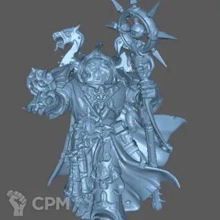 Описание картинки Chaos Space Marine Sorcerer от Formosa Printing по цене 300руб | Свободный Рынок Миниатюр - СРМ