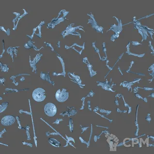 Описание картинки Deathrattle Skeletons (10 шт.) от Formosa Printing по цене 850руб | Свободный Рынок Миниатюр - СРМ