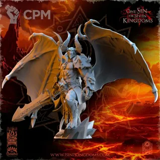 Описание картинки Daemon Prince of Chaos от MrMetalHorror по цене 1 400руб | Свободный Рынок Миниатюр - СРМ