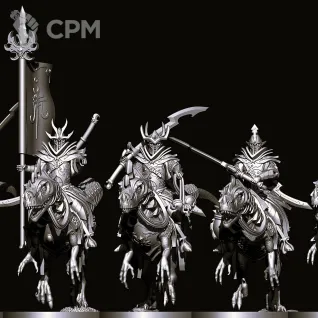 Описание картинки Cold One Knights with great weapons от Магазин Альфария по цене 850руб | Свободный Рынок Миниатюр - СРМ