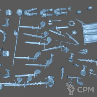 Описание картинки Freeguild Greatswords от Formosa Printing по цене 1 350руб | Свободный Рынок Миниатюр - СРМ
