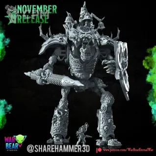 Описание картинки Chaos Cerastus Knight of Nurgle от MrMetalHorror по цене 2 700руб | Свободный Рынок Миниатюр - СРМ