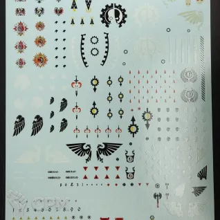 Описание картинки Transfer Sheet Imperial Knights от ССП по цене 1 800руб | Свободный Рынок Миниатюр - СРМ