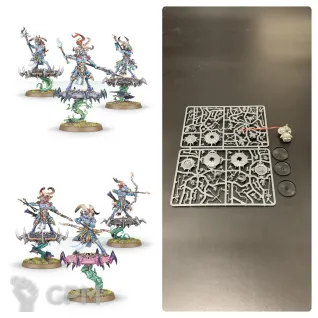 Описание картинки Tzaangor Enlightened / Skyfires от ZvZ Bitz Shop по цене 4 600руб | Свободный Рынок Миниатюр - СРМ
