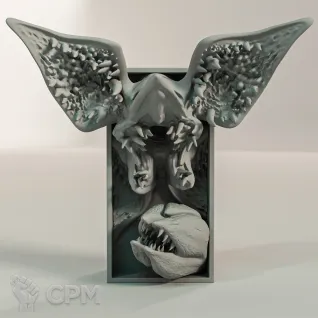 Описание картинки Book Nook - Demogorgon от Naggaroth Night по цене 3 500руб | Свободный Рынок Миниатюр - СРМ