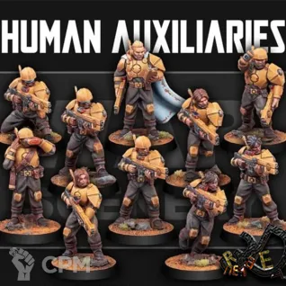 Описание картинки War Scenery - Human Auxiliaries от R.E.print по цене 1 100руб | Свободный Рынок Миниатюр - СРМ