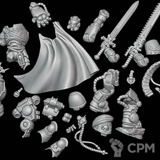 Описание картинки Primaris Captain in Gravis Armour от Surreal Factory по цене 320руб | Свободный Рынок Миниатюр - СРМ